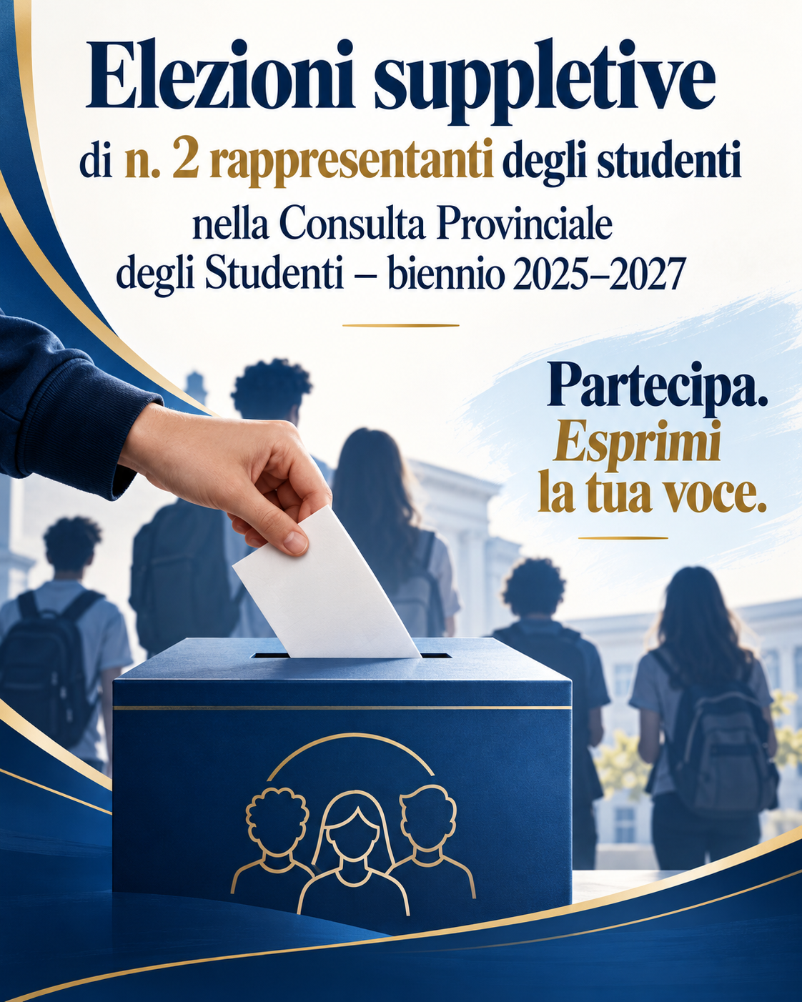 Elezioni suppletive di n. 2 rappresentanti degli studenti nella Consulta Provinciale degli Studenti
